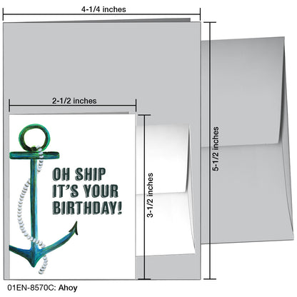 Ahoy, Greeting Card (8570C), Enclosure, printedcanvas.com
