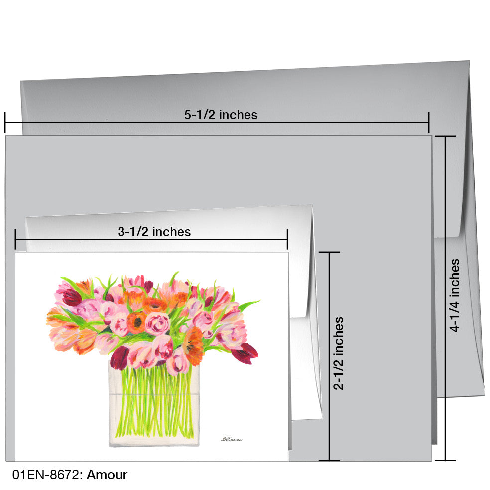 Amour, Greeting Card (8672A), Enclosure Card, www.printedcanvas.com
