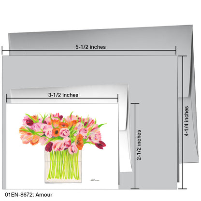 Amour, Greeting Card (8672A), Enclosure Card, www.printedcanvas.com
