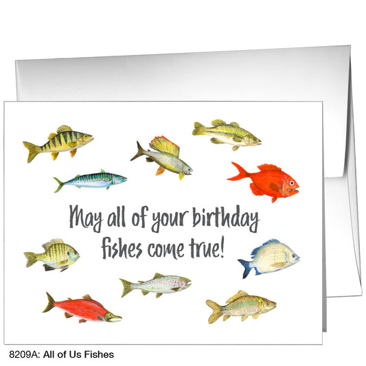 All of Us Fishes, Greeting Card (8209A), A2, printedcanvas.com