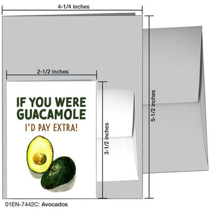 Avocados, Greeting Card (7442C), Enclosure, printedcanvas.com
