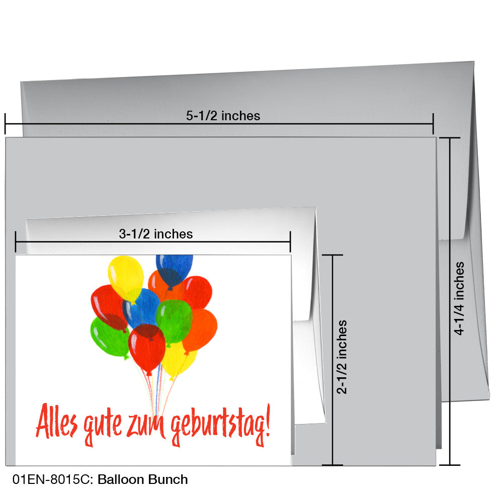 Balloon Bunch, Greeting Card (8015C), Enclosure, printedcanvas.com