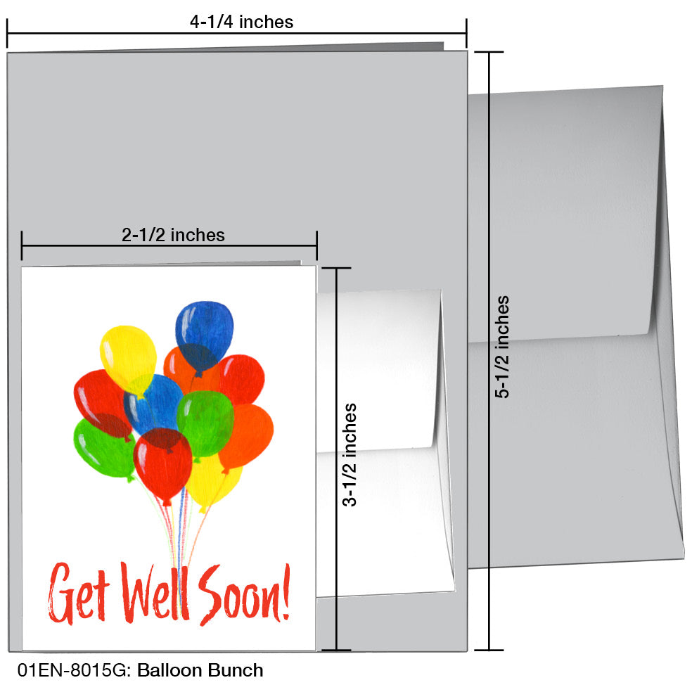 Balloon Bunch, Greeting Card (8015G), Enclosure, printedcanvas.com