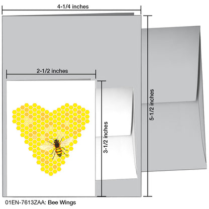 Bee Wings, Greeting Card (7613ZAA), Enclosure, printedcanvas.com