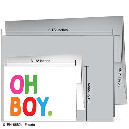 Emote, Greeting Card (8682J), Enclosure Card, www.printedcanvas.com