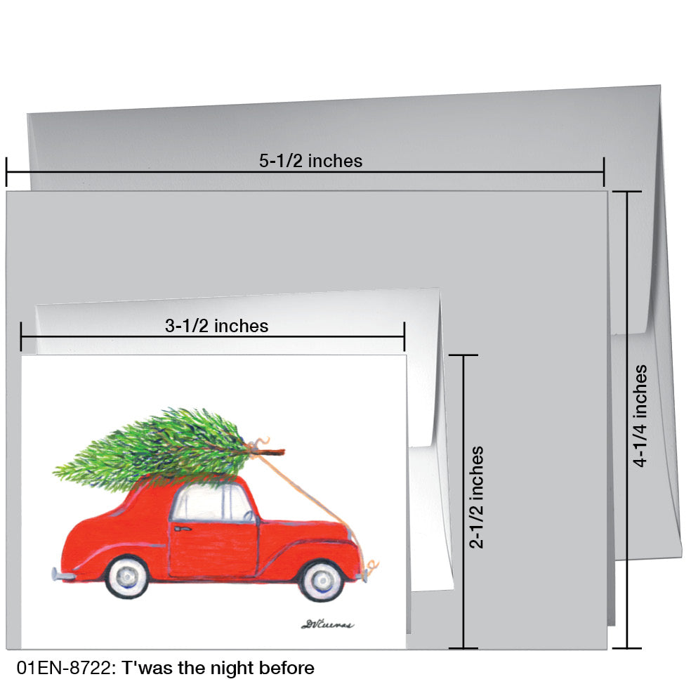 T'was the night before, Greeting Card (8722), Enclosure, printedcanvas.com