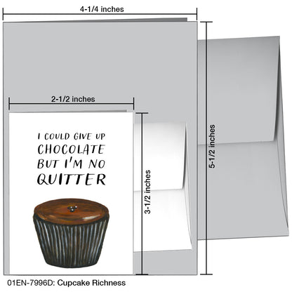 Cupcake Richness, Greeting Card (7996D), Enclosure, printedcanvas.com