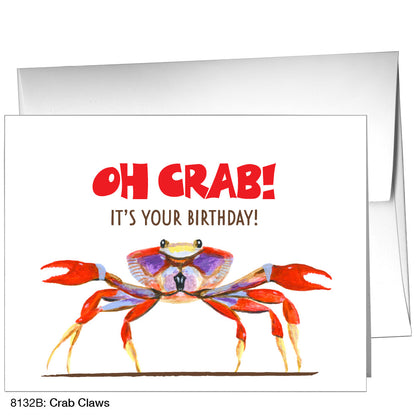 Crab Claws, Greeting Card (8132B), A2, printedcanvas.com