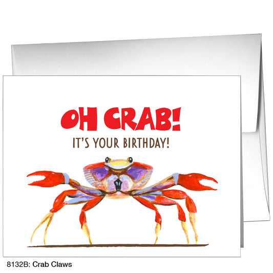 Crab Claws, Greeting Card (8132B), A2, printedcanvas.com