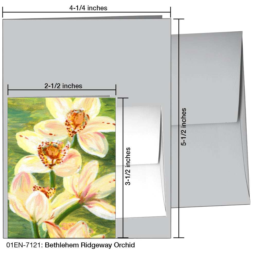 Bethlehem Ridgeway Orchid, Greeting Card (7121C), Enclosure Card, www.printedcanvas.com