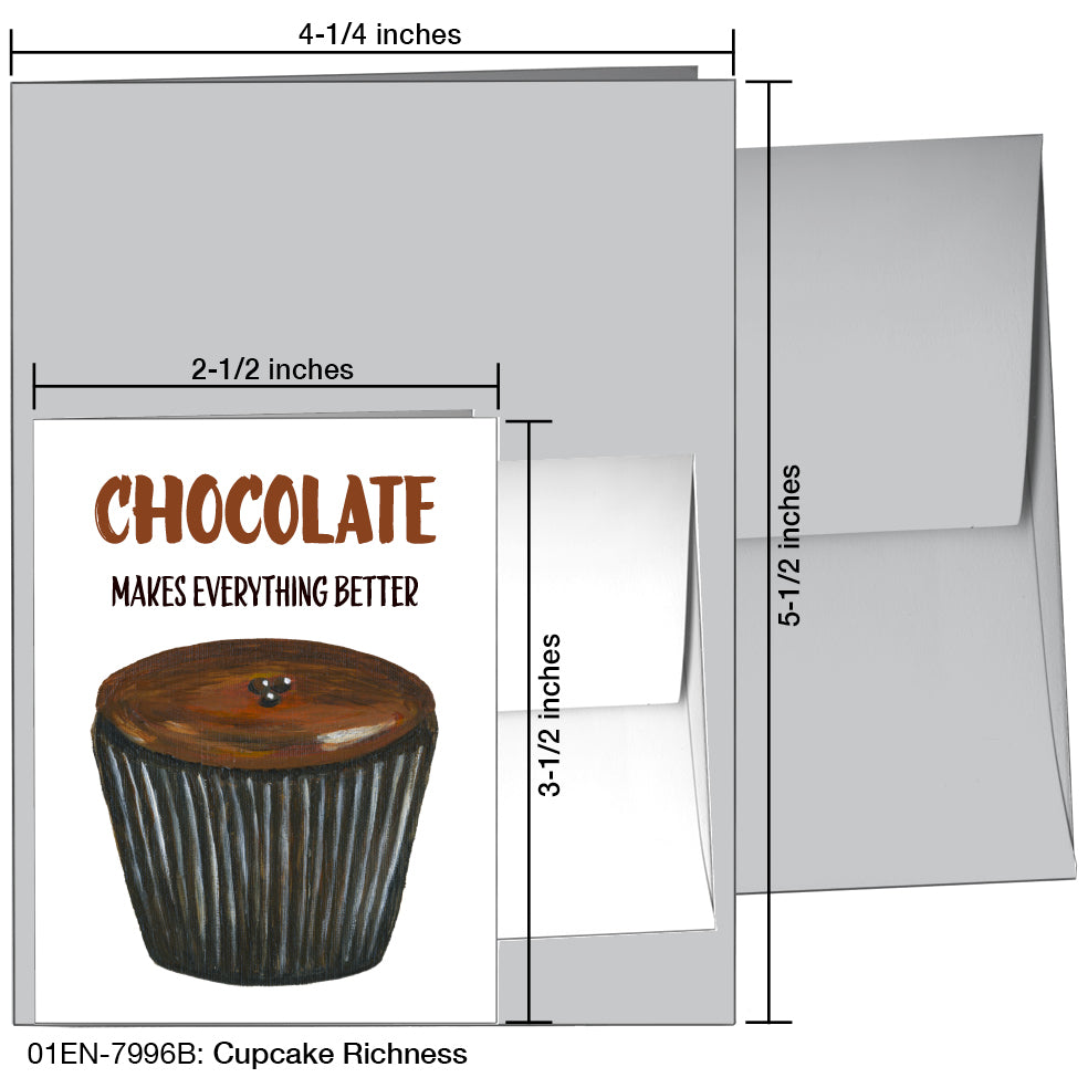 Cupcake Richness, Greeting Card (7996B), Enclosure, printedcanvas.com