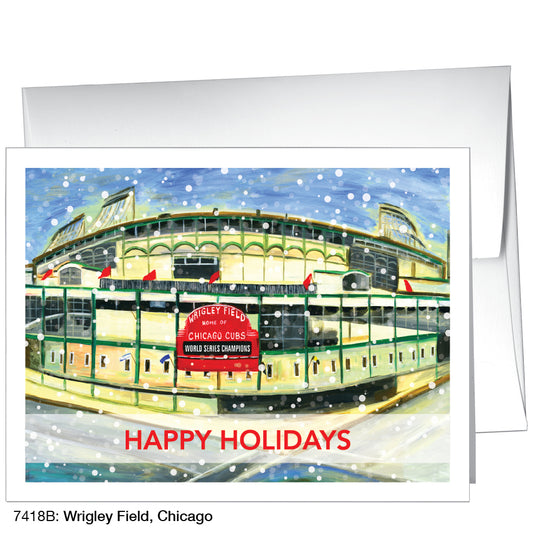 Wrigley Field, Chicago, Greeting Card (7418E), A2 Card Front, www.printedcanvas.com