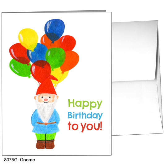 Gnome, Greeting Card (8075G), A2 Card Front, www.printedcanvas.com