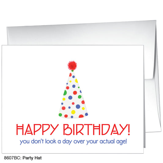 Party Hat, Greeting Card (8607BC), A2 Card Front, www.printedcanvas.com