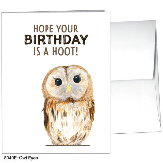 Owl Eyes, Greeting Card (8040E), A2, printedcanvas.com