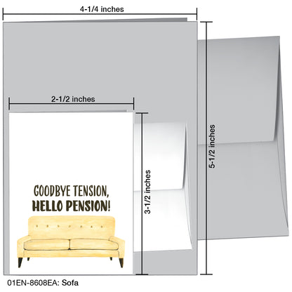Sofa, Greeting Card (8608EA), Enclosure, printedcanvas.com