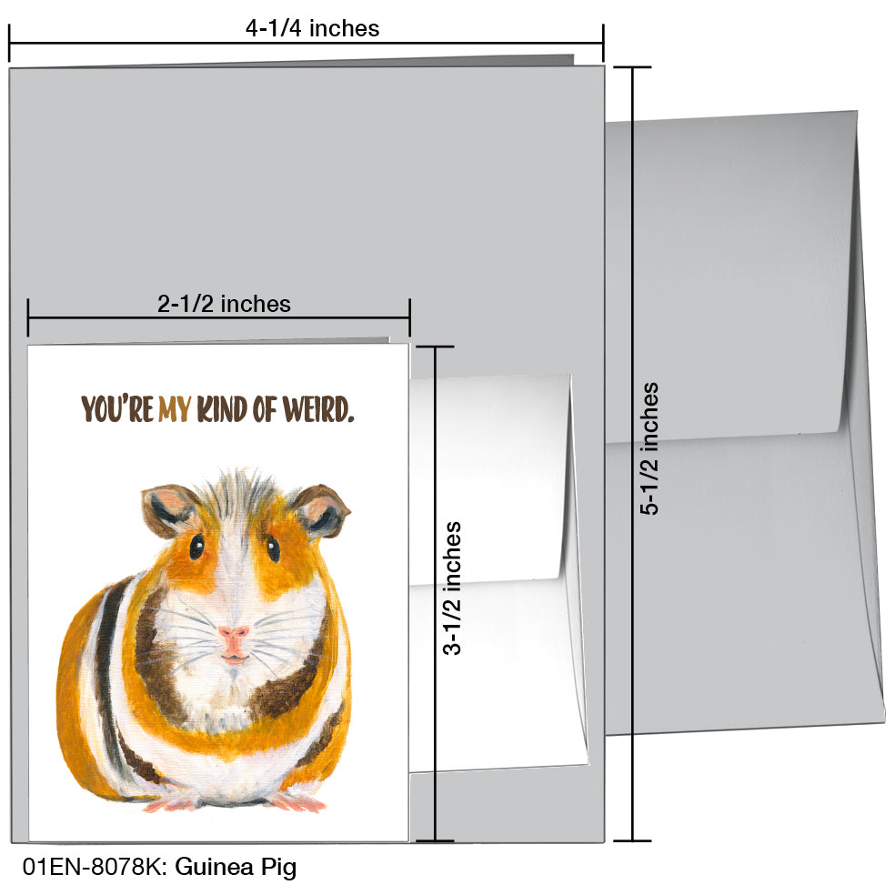 Guinea Pig, Greeting Card (8078K), Enclosure Card, www.printedcanvas.com