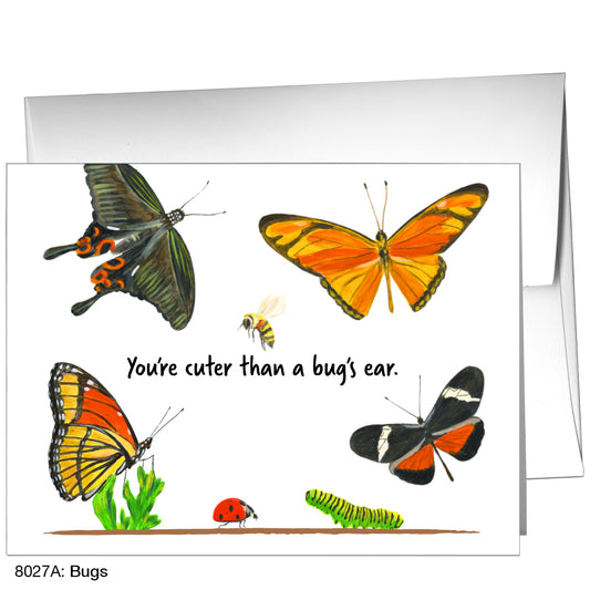 Bugs, Greeting Card (8027A), A2 Card Front, www.printedcanvas.com