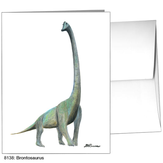 Brontosaurus, Greeting Card (8138A), A2 Card Front, www.printedcanvas.com