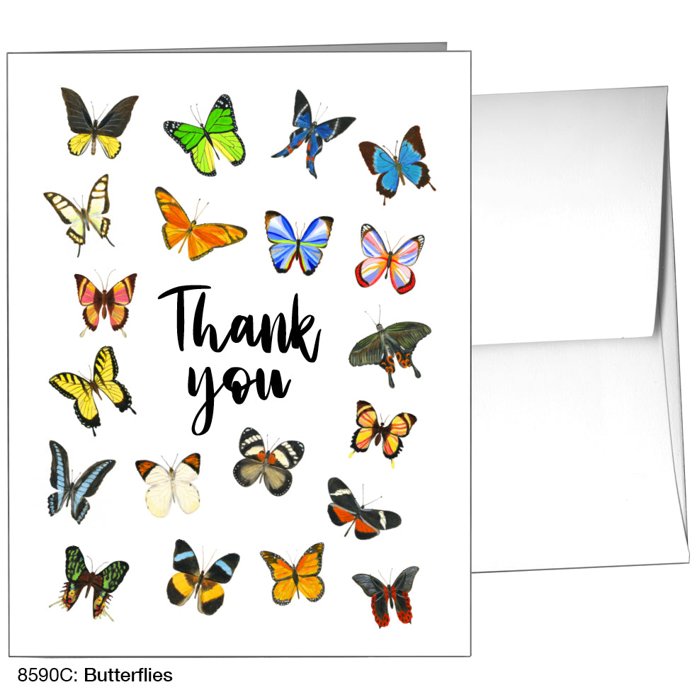 Butterflies, Greeting Card (8590C), A2, printedcanvas.com