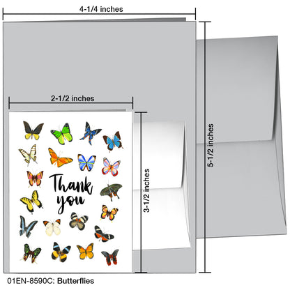 Butterflies, Greeting Card (8590C), Enclosure, printedcanvas.com