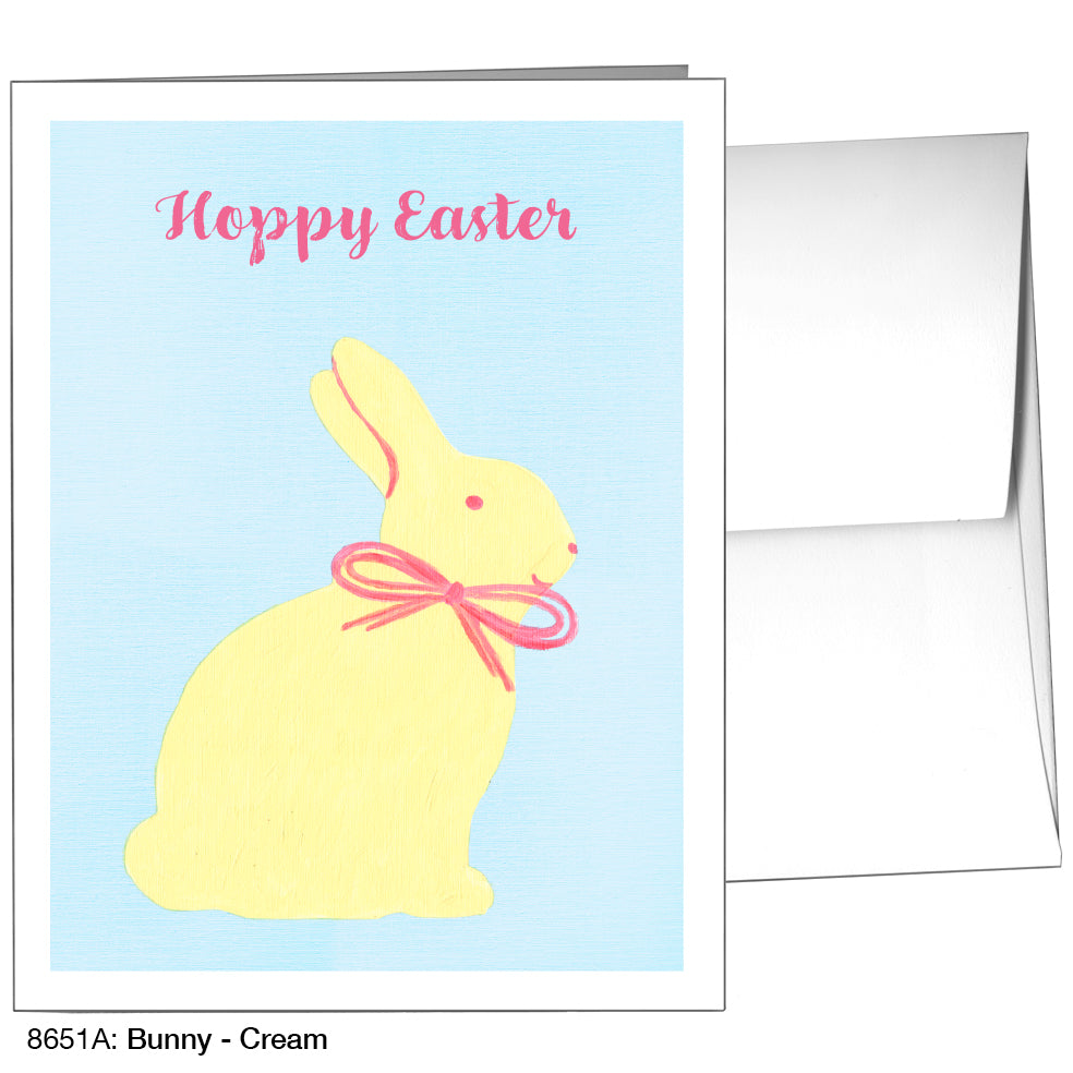 Bunny - Cream, Greeting Card (8651A), A2, printedcanvas.com