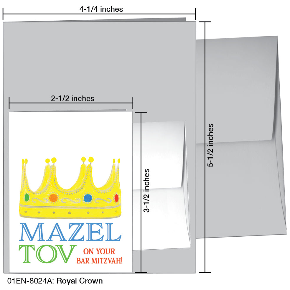 Royal Crown, Greeting Card (8024A), Enclosure, printedcanvas.com