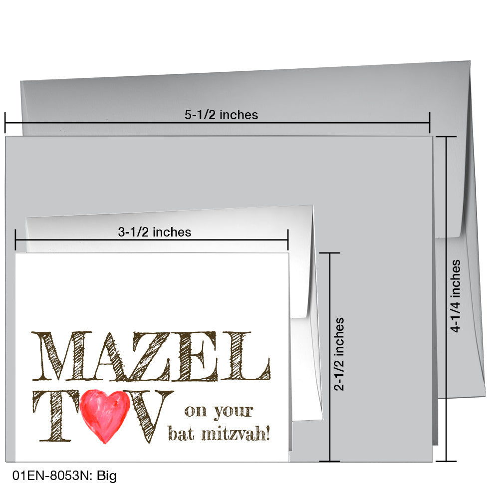 Big, Greeting Card (8053N), Enclosure, printedcanvas.com