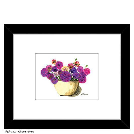 Alliums Short, Print (#7303) - Printed Canvas