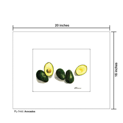 Avocados, Print (#7442) - Printed Canvas