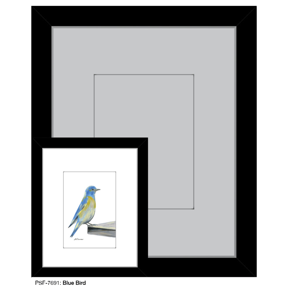 Blue Bird, Print (#7691) - Printed Canvas
