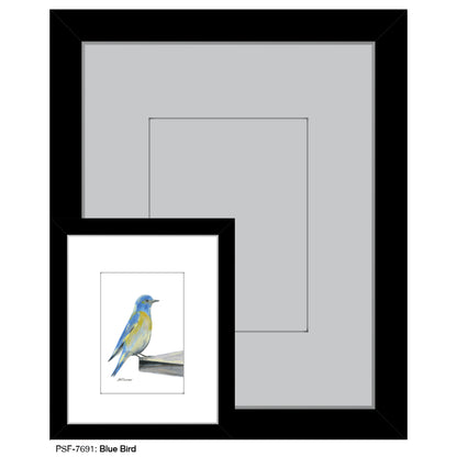 Blue Bird, Print (#7691) - Printed Canvas