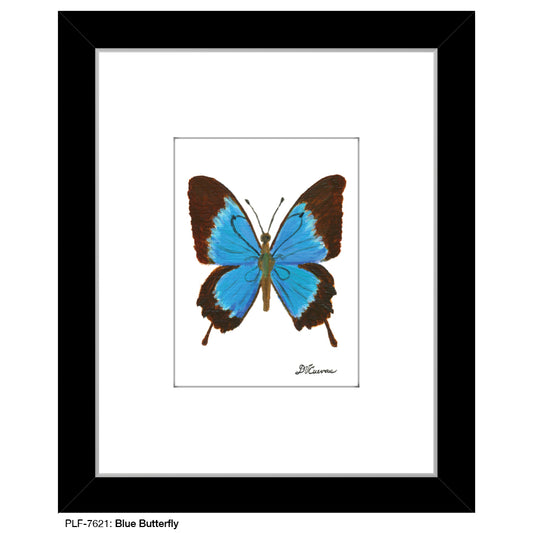 Blue Butterfly, Print (#7621) - Printed Canvas