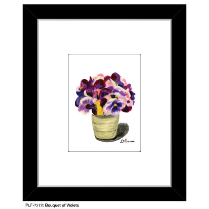 Bouquet of Violets, Print (#7272) - Printed Canvas