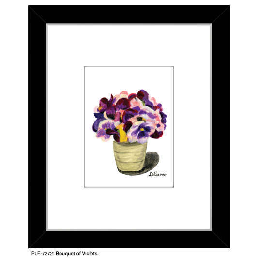 Bouquet of Violets, Print (#7272) - Printed Canvas