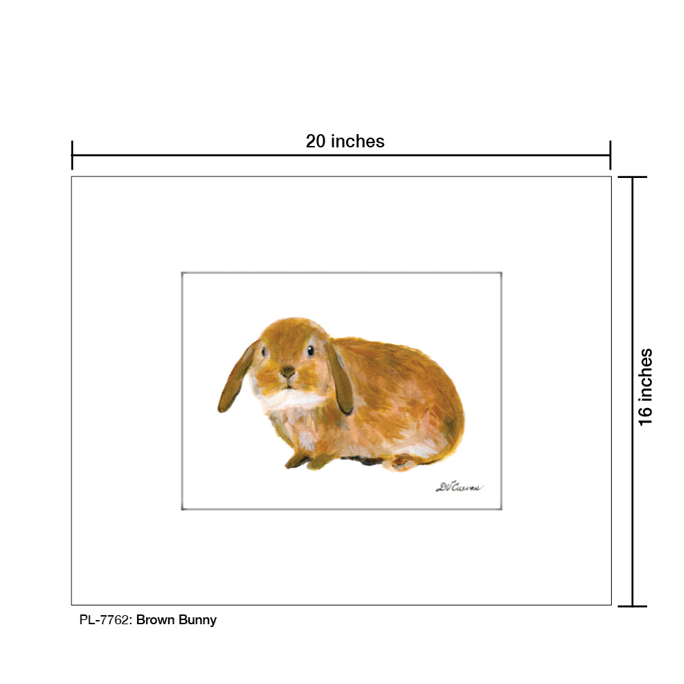 Brown Bunny, Print (#7762) - Printed Canvas