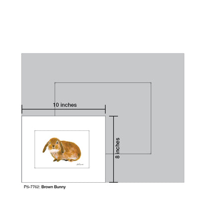 Brown Bunny, Print (#7762) - Printed Canvas