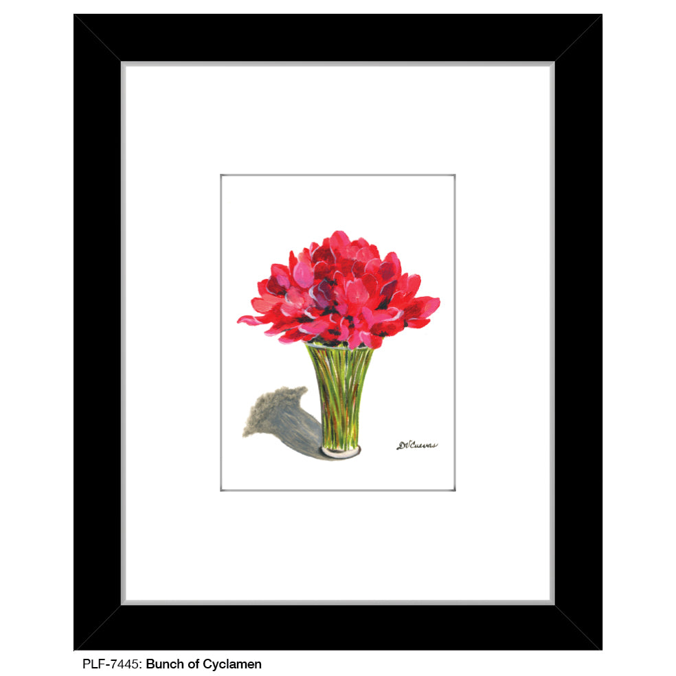 Bunch of Cyclamen, Print (#7445) - Printed Canvas