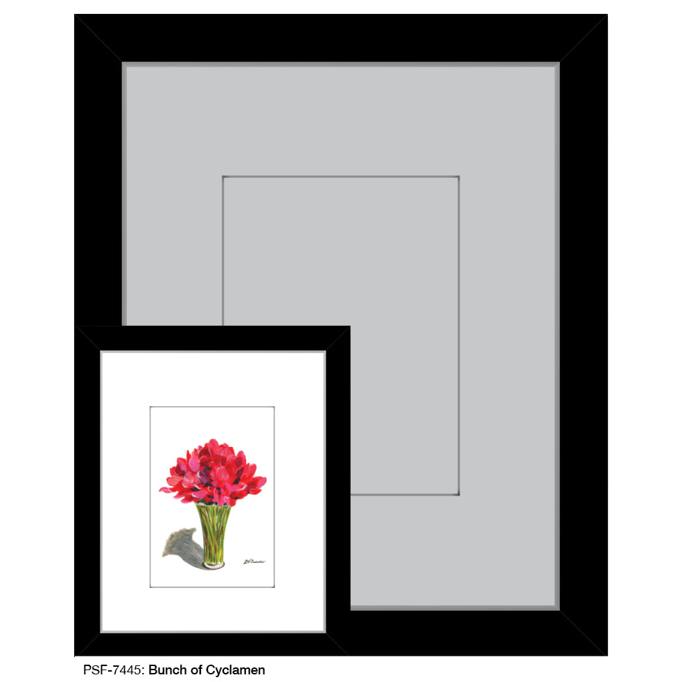 Bunch of Cyclamen, Print (#7445) - Printed Canvas