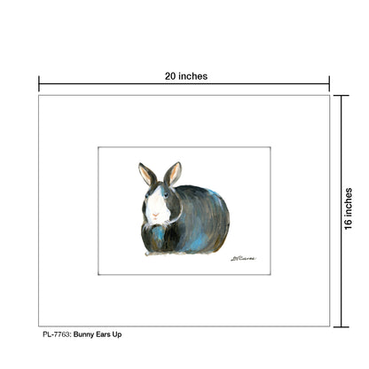 Bunny Ears Up, Print (#7763) - Printed Canvas