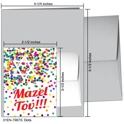 Dots, Greeting Card (7987S), Enclosure, www.printedcanvas.com