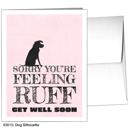 Dog Silhouette, Greeting Card (8361S), A2, printedcanvas.com