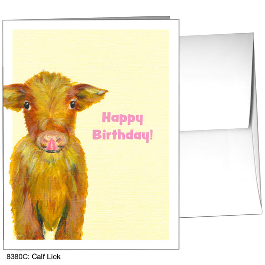 Calf Lick, Greeting Card (8380C), A2, printedcanvas.com
