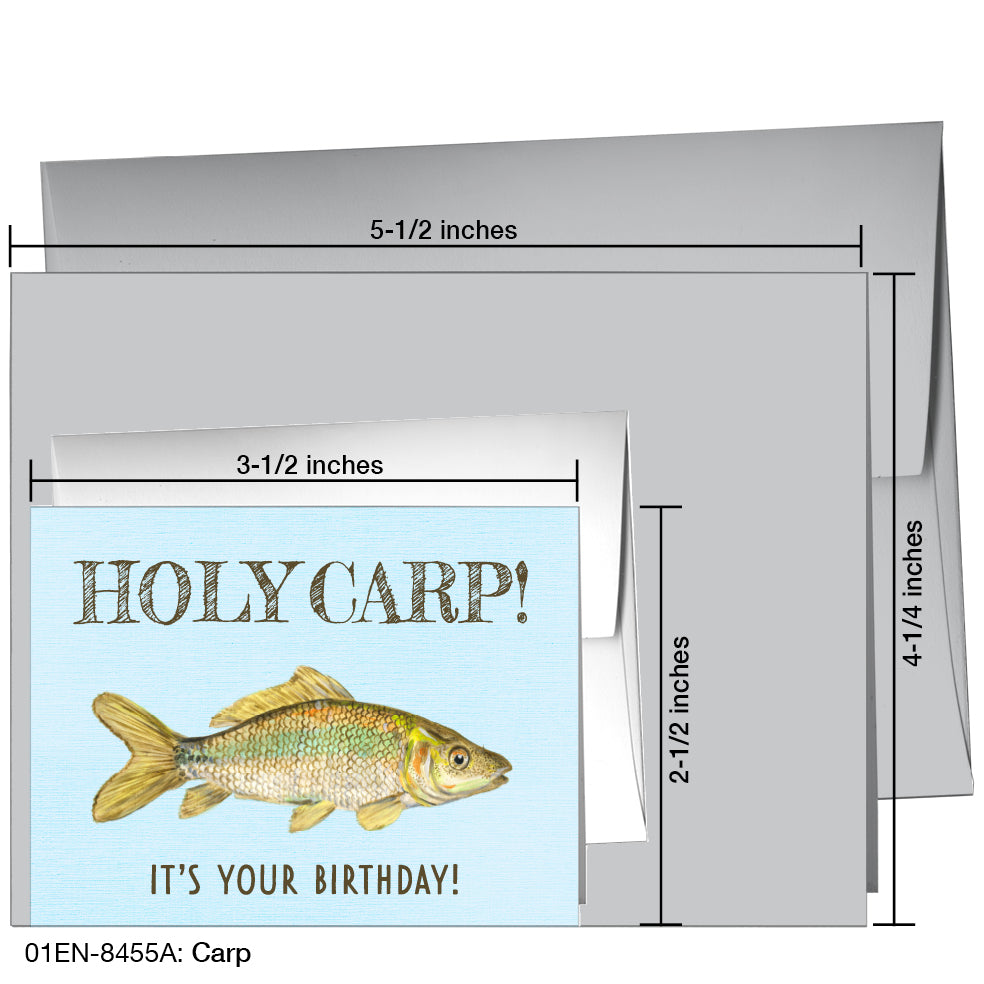 Carp, Greeting Card (8455A), Enclosure, printedcanvas.com