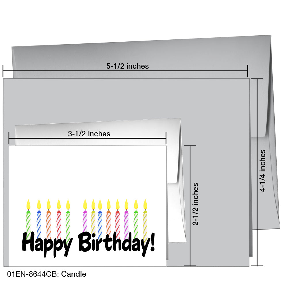 Candle, Greeting Card (8644GB), Enclosure, printedcanvas.com