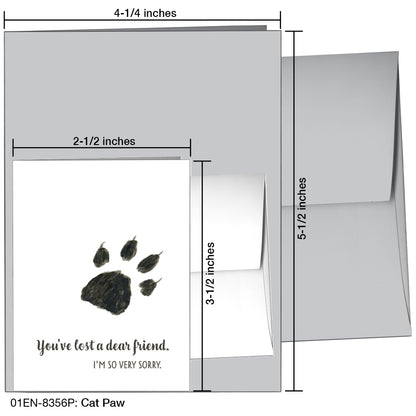 Cat Paw, Greeting Card (8356P), Enclosure Card, printedcanvas.com