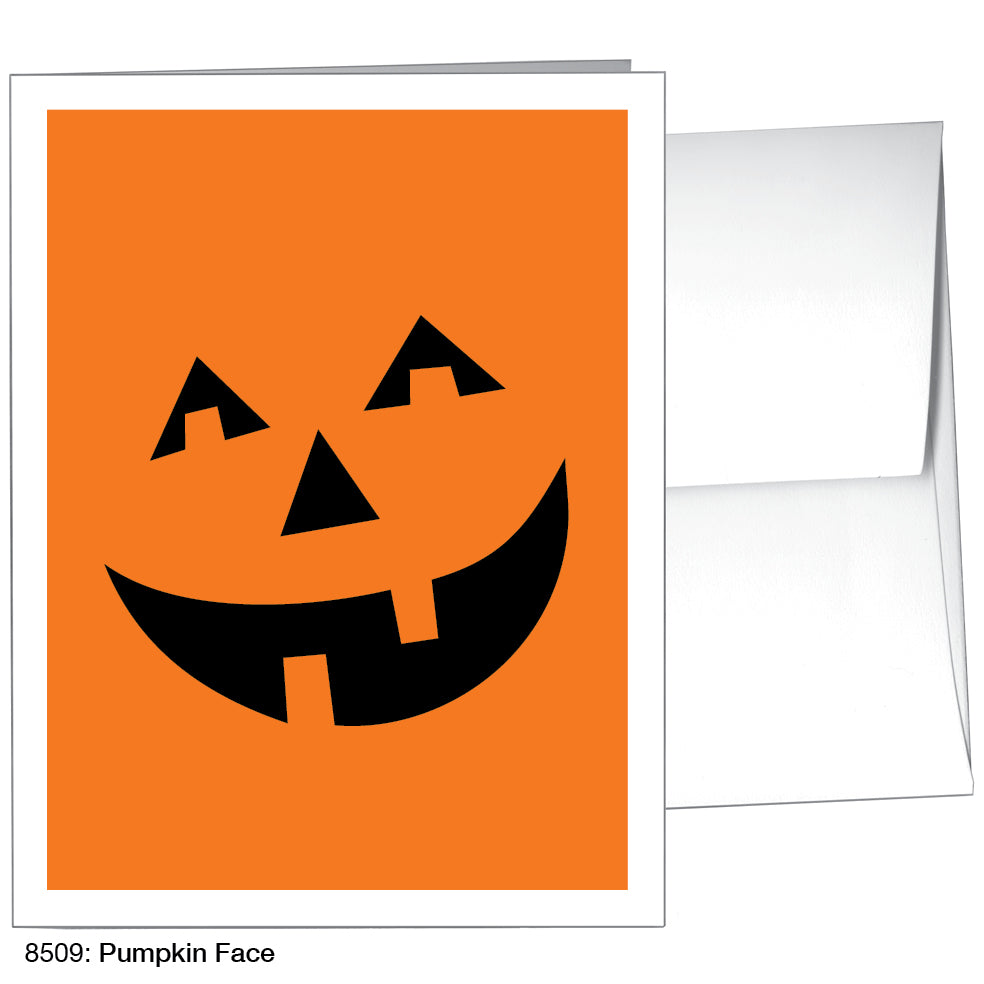 Pumpkin Face, Greeting Card (8509), A2, printedcanvas.com