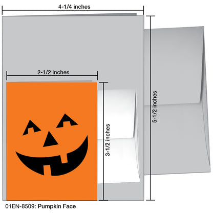 Pumpkin Face, Greeting Card (8509), Enclosure, printedcanvas.com