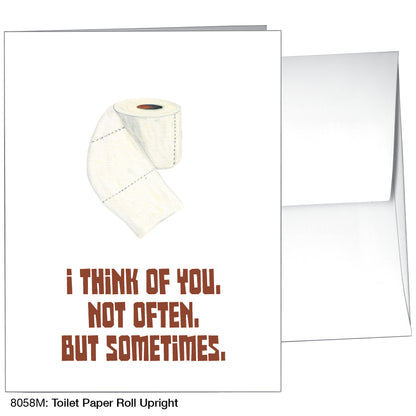 Toilet Paper Roll Upright, Greeting Card (8058M), A2, printedcanvas.com