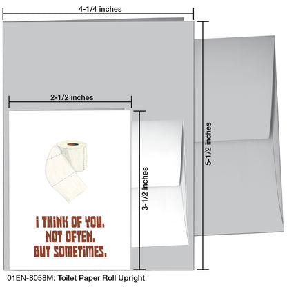 Toilet Paper Roll Upright, Greeting Card (8058M), Enclosure, printedcanvas.com